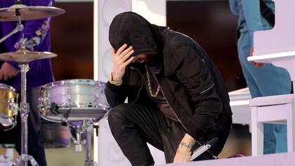 Eminem fue uno de los artistas que se presentó en el show.