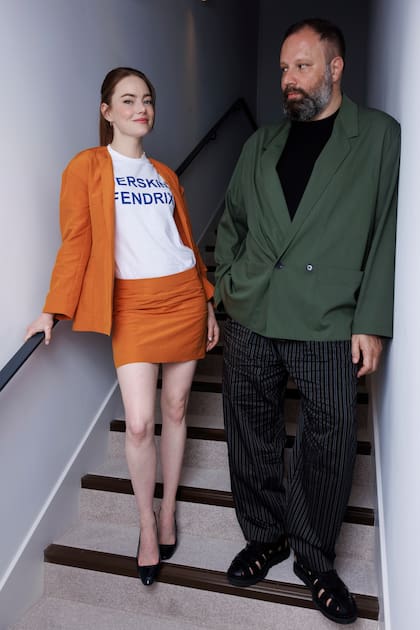 Emma Stone y el director Yorgos Lanthimos
