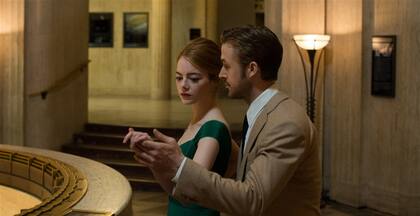 Emma Stone y Ryan Gosling en el film de Damien Chazelle