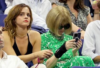 Emma Watson y Anna Wintour disfrutaron juntas del US Open