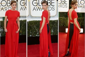 El vestido con sorpresa de Emma Watson en los Globos de Oro