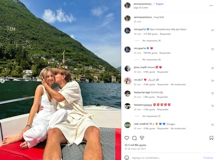 Emma y Nico, en Lago Di Como