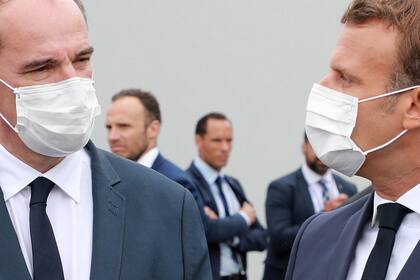 Emmanuel Macron durante el tradicional desfile por la Toma de la Bastilla