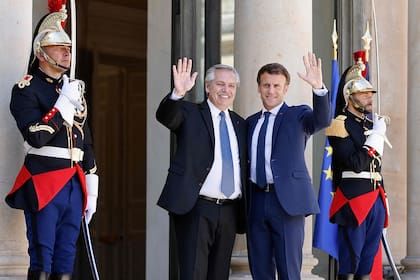 Emmanuel Macron recibió a Alberto Fernández