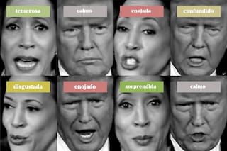 Trump vs. Harris: cuáles fueron sus principales emociones durante el debate y cuántas veces se atacaron mutuamente