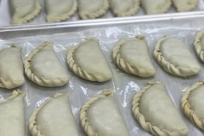 Empanadas con recetas de la madre de Rodríguez, Olga.