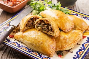 Empanadas de carne vegetal con pasas de uva