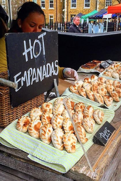 Empanadas en Inglaterra