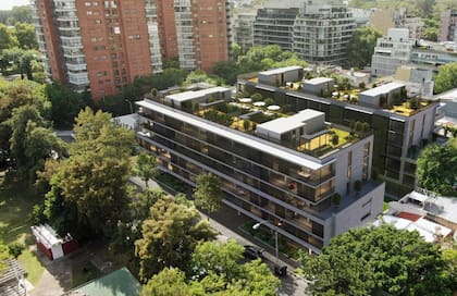 Emplazado sobre un lote de 3260 m2 y con un frente de 57,85 m, este complejo residencial de 50 unidades se ubica sobre la calle Echeverría al 840.