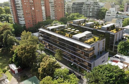 Emplazado sobre un lote de 3260 m2 y con un frente de 57,85 m, este complejo residencial de 50 unidades se ubica sobre la calle Echeverría al 840.