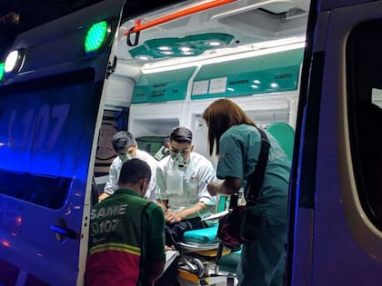 Empleados del Kansas, atendidos por el personal del SAME