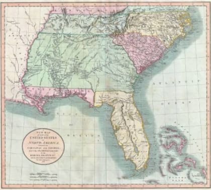 En 1819 Estados Unidos se quedó con el territorio de la Florida, más extenso que el actual (Getty Images)