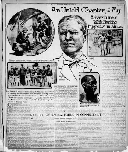 En 1904 los diarios de la época narraban las "aventuras" de Verner en África
