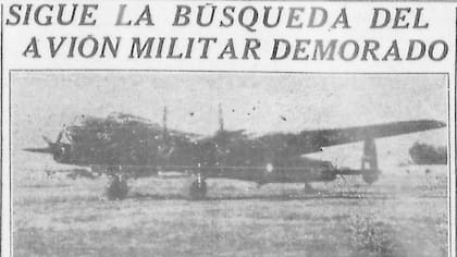 En 1950, la publicación de La Nación sobre el avión perdido en Tierra del Fuego