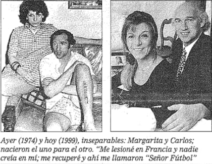 En 1974 y en 1999: Carlos y Margarita