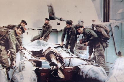 En 1982 el buque luchó en Malvinas