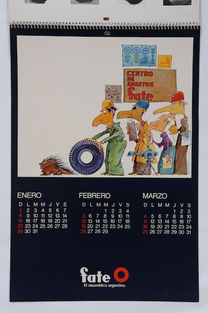 En 1984 se publicaron viñetas de Roberto Fontanarrosa especialmente referidas al sector automotor