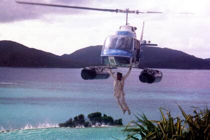 En 1989, Richard Branson se casó en su isla y llegó a la ceremonia saltando directamente desde su helicóptero.