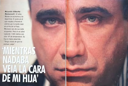 En 1995, una semana después del accidente, la revista Gente entrevistó a Ricardo Romanelli