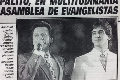 En 1996, en el estadio de Vélez en Argentina, junto a Palito Ortega y a 55000 personas. El evento apareció al día siguiente en casi todos los periódicos del momento