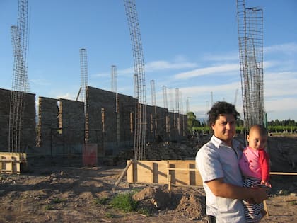 En 2006, con las obras de la bodega.