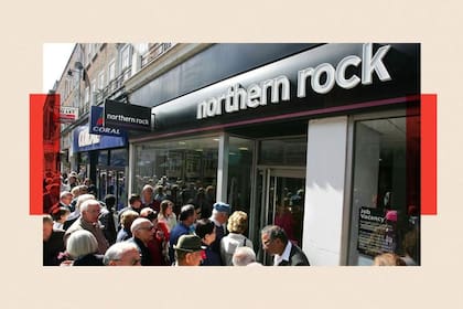 En 2007 se formaron enormes colas en las sucursales de Northern Rock, ya que la gente intentaba retirar su dinero