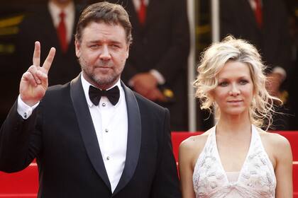 En 2010. Russell Crowe y su esposa, Danielle Spence, en el festival de Cannes.