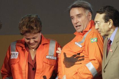 En 2012 Dilma con Batista, durante una visita a la petrolera OGX