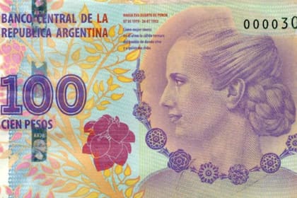 Desde comienzos de junio, para que los cajeros no queden desabastecidos, la Casa de Moneda debió utilizar 690,3 millones de billetes de $100 con la imagen de Eva Perón
