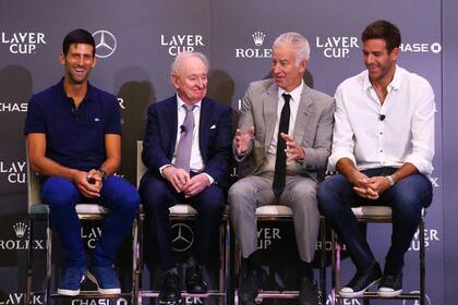 En 2018, Del Potro y McEnroe compartieron la presentación de la Laver Cup junto con el australiano Rod Laver y el serbio Novak Djokovic.