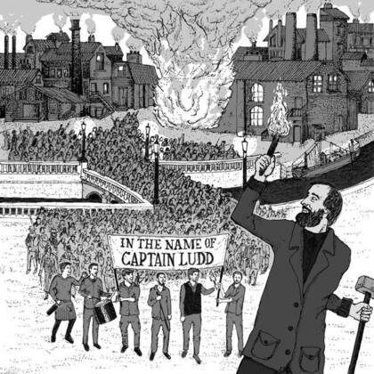 En 2018, el grupo italiano de folk- punk Dogs from the Grapes recordó al "Captain Ludd" en el arte de tapa del disco