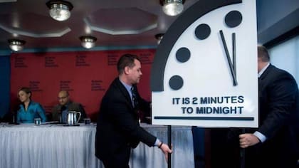 En 2018 el reloj fue ubicado a dos minutos de la medianoche