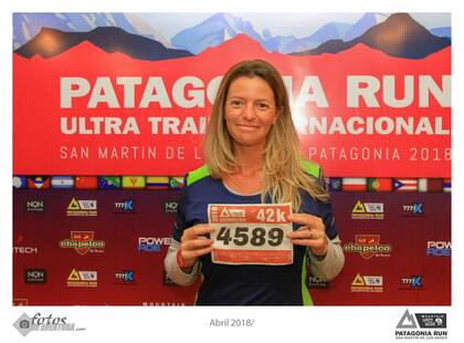 En 2018 Erica corrió 42 k de montaña en la emblemática carrera Patagonia Run, en San Martín de los Andes.