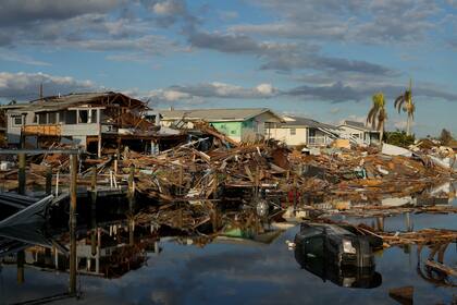 En 2022 uno de los fenómenos más destructivos fue el huracán Ian que afectó Florida. (AP Foto/Rebecca Blackwell, Archivo)