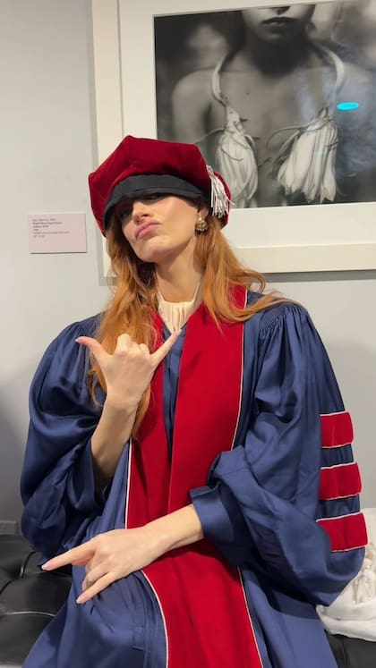En 2024, Chastain recibió un doctorado honorario en Juilliard (Foto: Instagram @jessicachastain)