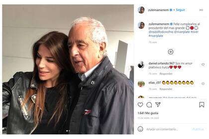 En abril de 2020, la hija del expresidente Carlos Menem había publicado una imagen junto a D’Onofrio