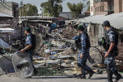 En abril pasado, parte de la Salada fue desalojada por un operativo policial por ocupar el Camino de la Ribera