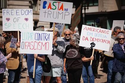 En algunas ciudades europeas se han organizado protestas contra Trump 2.0