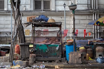 En algunas zonas de las grandes ciudades se crean campamentos de personas sin hogar; en Los Ángeles, la situación empeora hace años