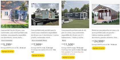 En Amazon es fácil encontrar casas prefabricadas con distintos precios y que se pueden comprar al instante (Amazon)