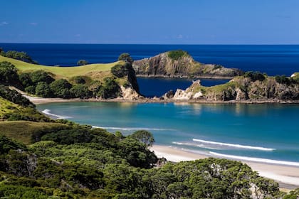 En Auckland siempre se ve el mar.
