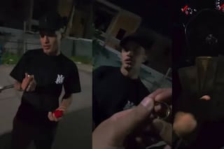 Un exfutbolista de Independiente y Racing fue filmado en una calle de Avellaneda mientras vendía un anillo de oro