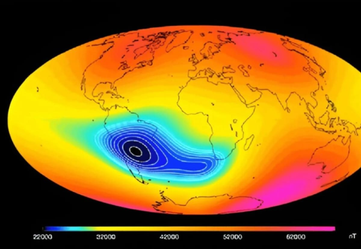 Alerta para a anomalia magnética do Atlântico Sul