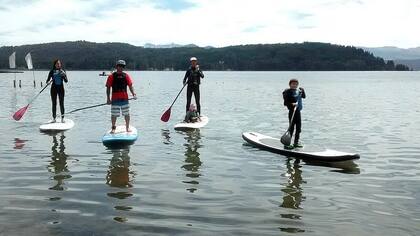 En Bahía Serena, equilibrio en el stand up paddle