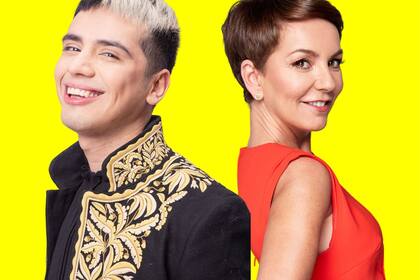 En Bendita Moda con su co-equiper, Francisca García Huidobro