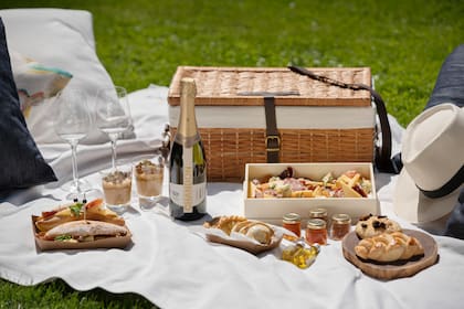En Bodega Chandon se puede realizar un picnic descontracturado al aire libre, que incluye degustación de espumantes, elaborados con las reconocidas cepas de Mendoza: Chardonnay y Pinot Noir