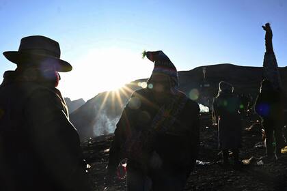 En Bolivia los festejos por "la madre tierra" son realizados en la altura de los Andes.