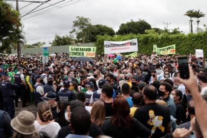 En Brasil se produjo protestas contra el confinamiento anunciado a finales de febrero