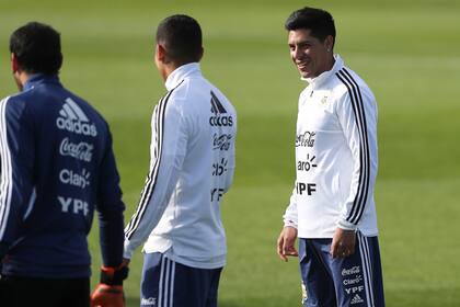 En Bronnitsy, con la selección durante el mundial de Rusia