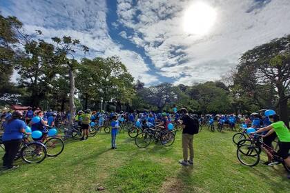 En Buenos Aires realizará el martes, como todos los años, la bicicleteada Marea Azul, que se suma a las actividades para concientizar sobre el autismo